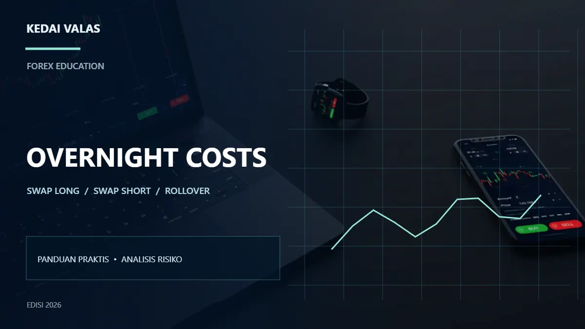 Meja trading modern untuk memahami biaya swap dan rollover posisi forex overnight